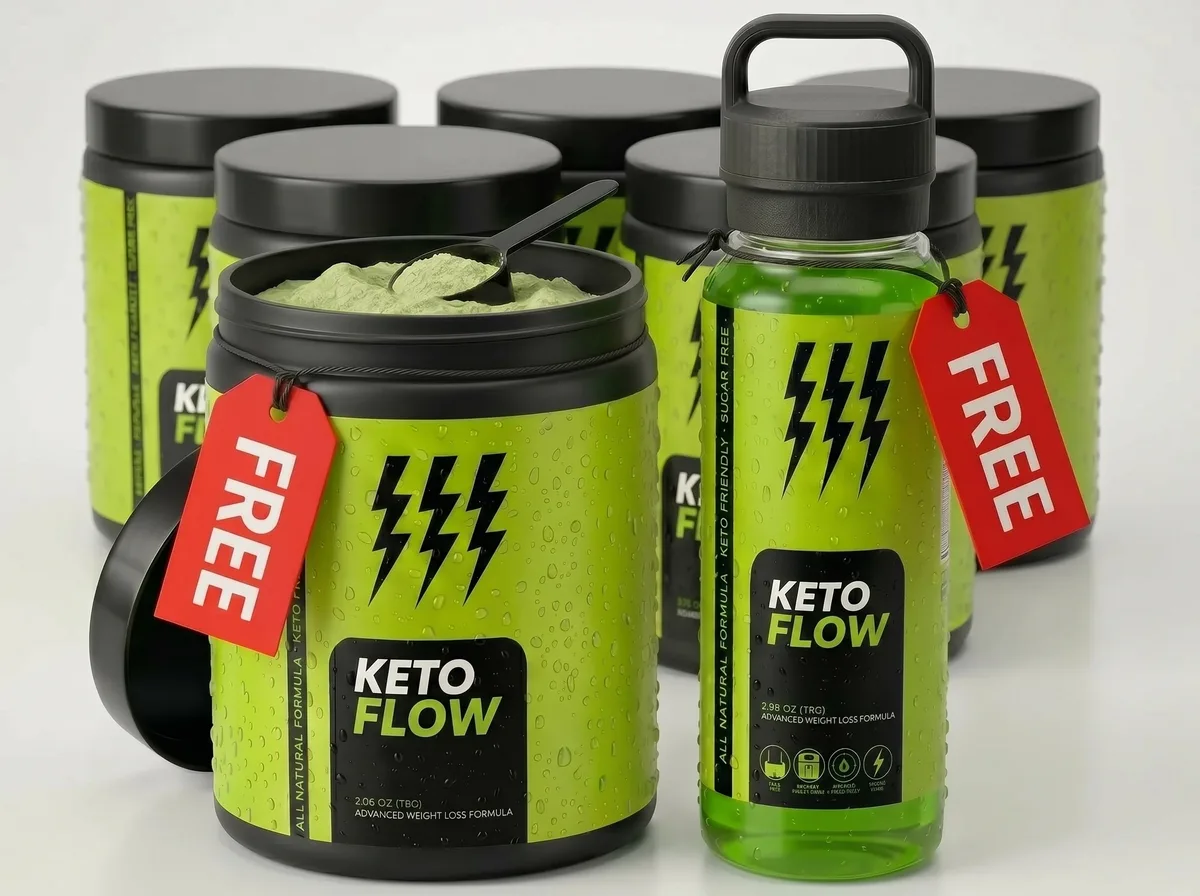 Keto Flow 6 Jars (5 + 1 free) pack